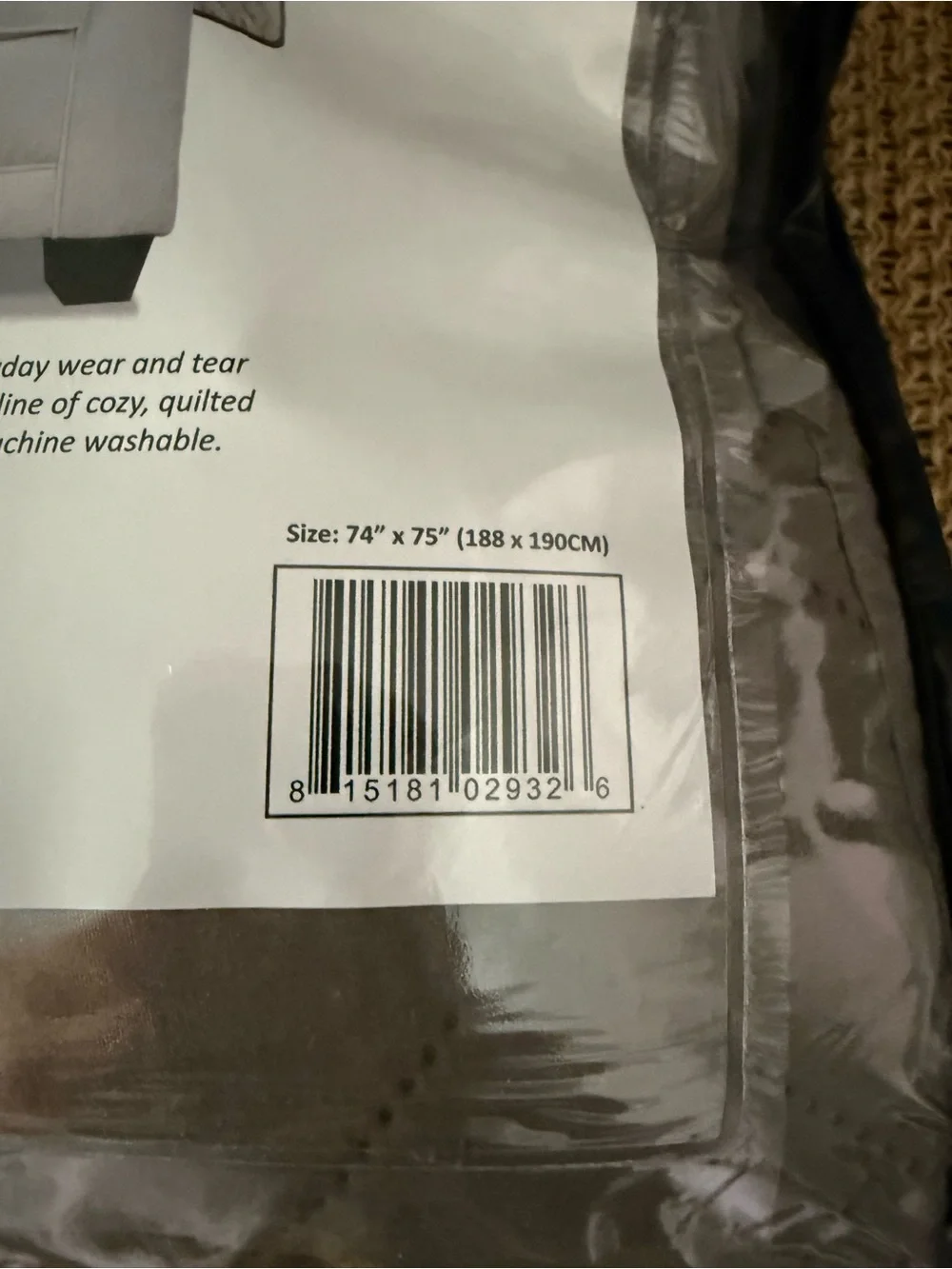 Brand New FurHaven Quilted Reversible Chair Cover Water Resistant Grey / Mist